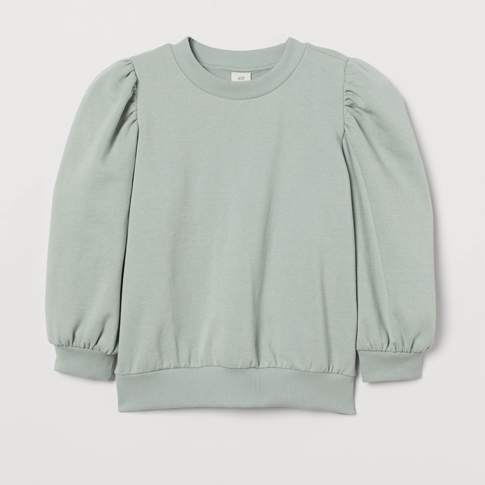 Puff-sleeved Sweatshirt